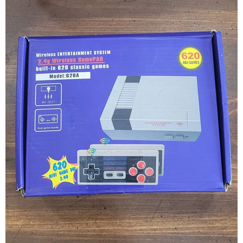 NEW Wireless Entertainment System 2.4g GamePAD-620 classic games, model: 620A